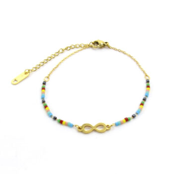 Pulsera acero Canutillo Azul