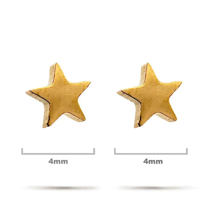 Set Aretes Acero Broquel Dormilon Luna Estrellas